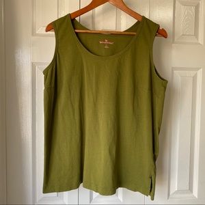 🌿Woman Within 💯%Cotton Tank Top